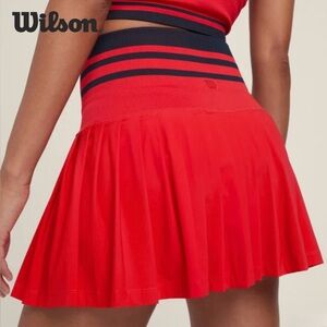 Wilson Women’s Midtown Tennis Skirt Red/Blue Size XS
